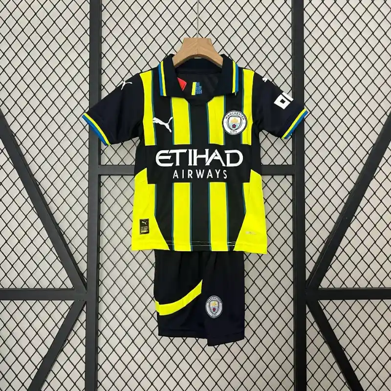 24/25 Kids Manchester City Soccer Jersey Away 