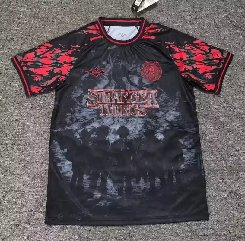 25/26 Stranger Things Hellfire Club-inspired Soccer Jersey