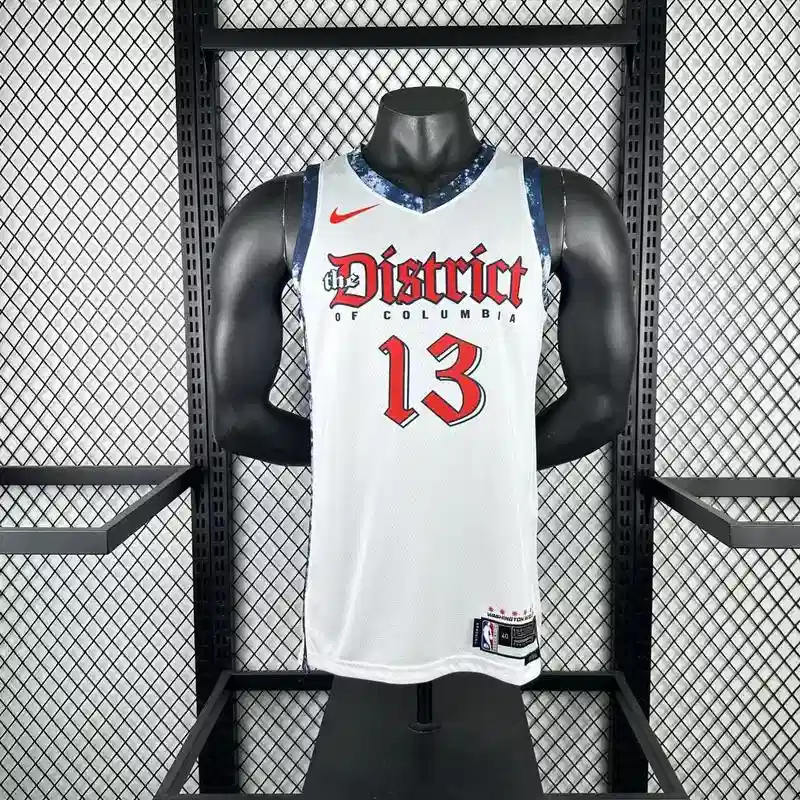 2025 Washington Wizards Jordan Poole #13 White City Edition Jersey