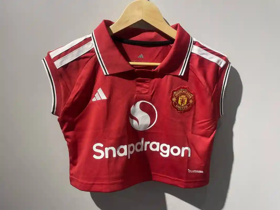 Manchester United Red Women's Home Crop Top Jersey 2026/27