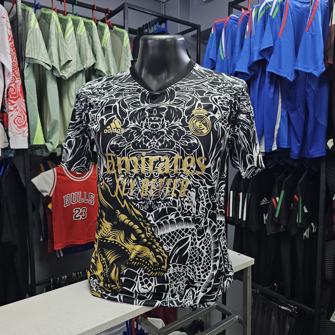 Real Madrid Dragon Black Jersey